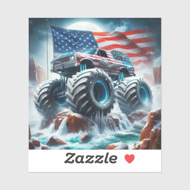MONSTER TRUCK VINYL STICKER (Sheet)