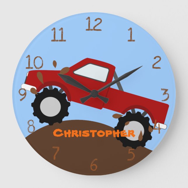Monster Truck Wall Clock (Front)