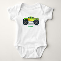 Monster Truck Yellow Orange Fire Personalize Me!