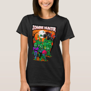 Monster Truck Zombie Hunter Halloween Undead Kille T-Shirt