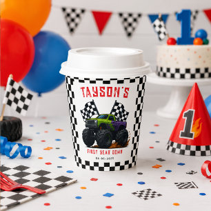 Monster Trucks 1st Birthday Party Paper Cups