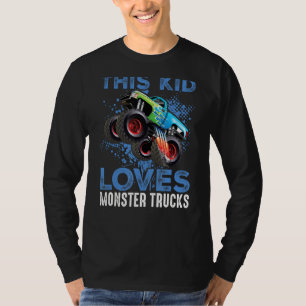Monster Trucks Are My Jam For Boy T-Shirt
