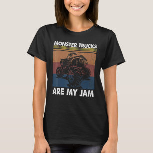 Monster Trucks Are My Jam Racing Trucks Car T-Shirt