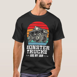 Monster Trucks Are My Jam Retro T-Shirt