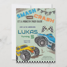 Monster Trucks Little Boy Birthday Party