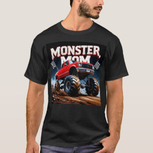Monster Trucks Mom for Birthday Kid mother's Day T-Shirt