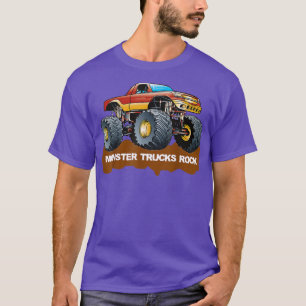 Monster Trucks Rock Top for Kids, Boys & Men's