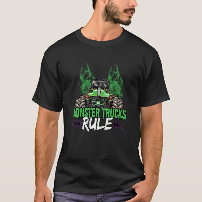 Monster Trucks Rule Sweatshirt T-Shirt (Front)