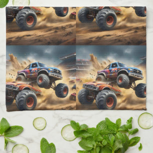 Monster Trucks Smash Up Derby, Kitchen Towel