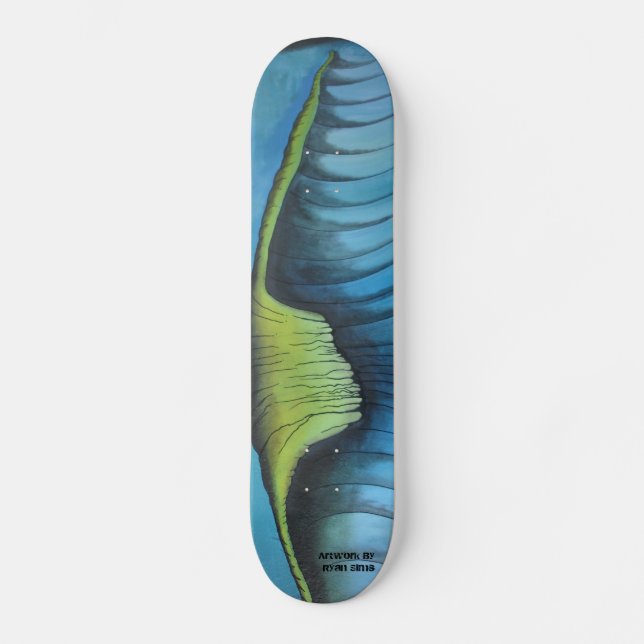 "Monster Wave" by Ryan Sims Skateboard (Front)