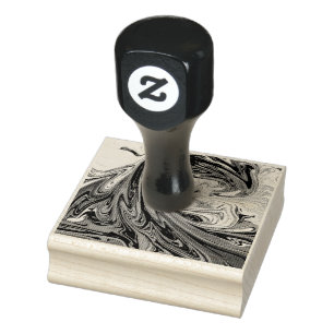 Monster waves   Best abstract painting Rubber Stamp