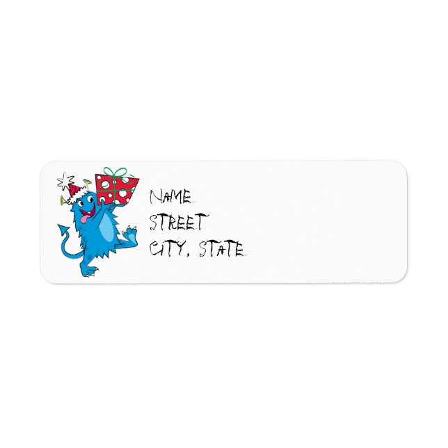 Monster with Christmas Gift (Front)