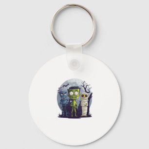 Monster Yoga Class Keychain