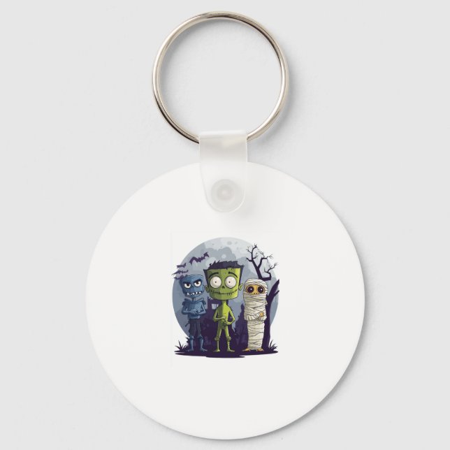  Monster Yoga Class Keychain (Front)
