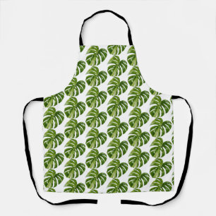 Monstera Albo Gardening Apron  Rare Houseplant Art