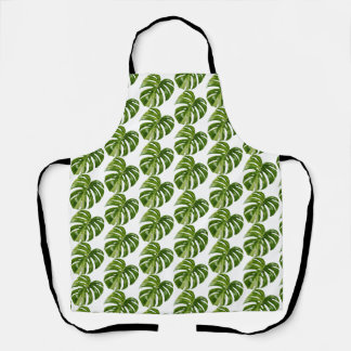 Monstera Albo Gardening Apron Rare Houseplant Art