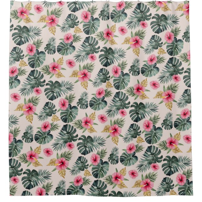 Monstera and Hibiscus Pattern (Front)