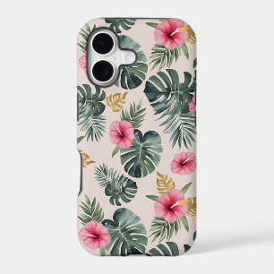 Monstera and Hibiscus Pattern