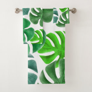 Monstera Bath Towel Set