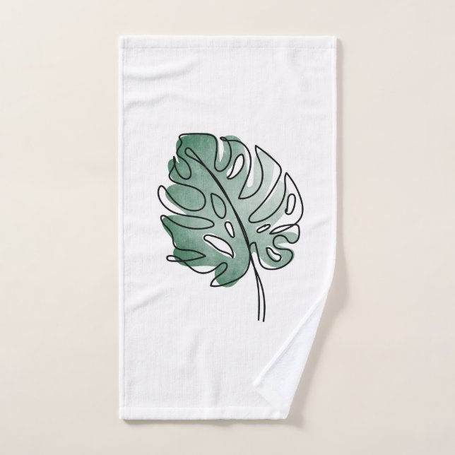 Monstera Bath Towel Set (Hand Towel)