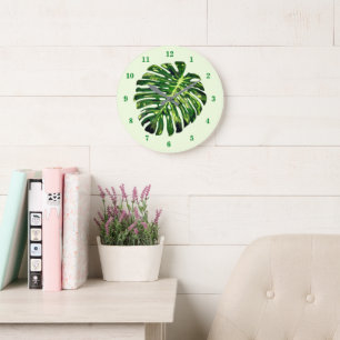 Monstera Feuille Horloge Vert Nature - Vos Couleur