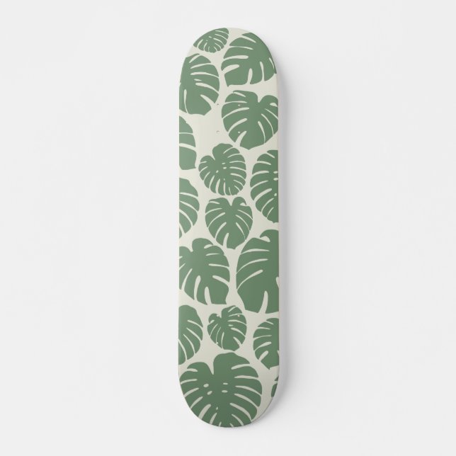 Monstera - Green Skateboard (Front)