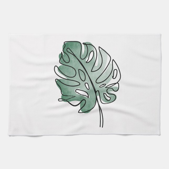 Monstera Kitchen Towel (Horizontal)