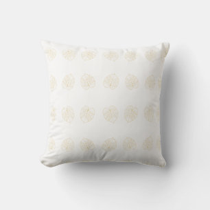Monstera Leaf Gold Design.  Throw Pillow