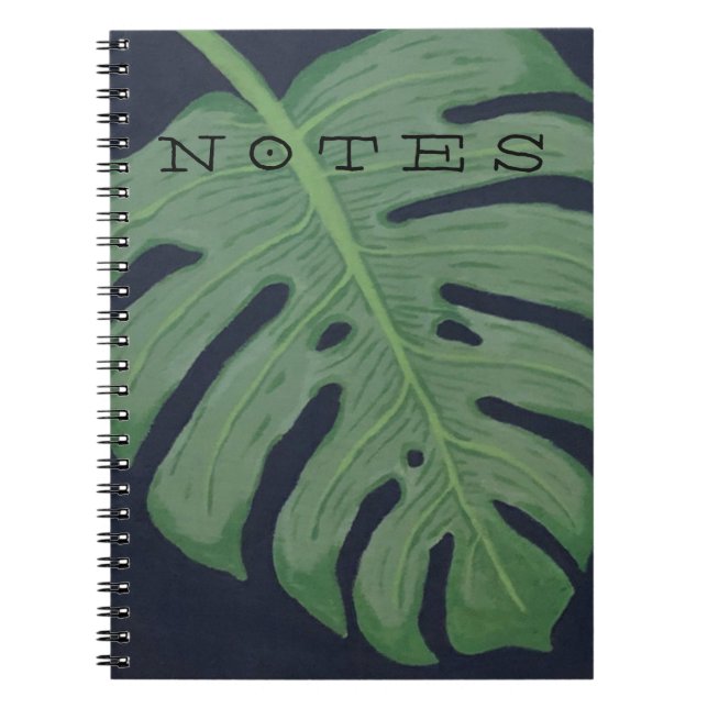 Monstera Leaf Notebook (Front)