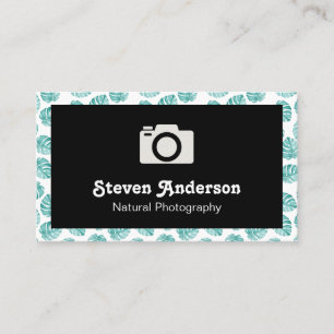 Monstera Leaf Pattern Business Card