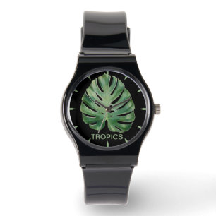 Monstera Leaf Tropics Watch