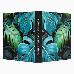 Monstera Leaves Botanical Tropical Jungle Foliage Binder