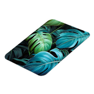 Monstera Leaves Botanical Tropical Jungle Foliage  Magnet