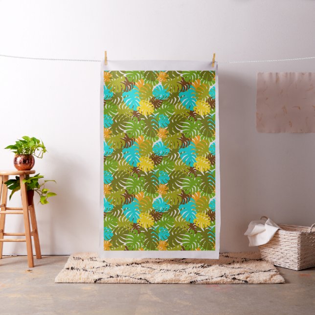 Monstera Leaves Fabric (In Situ)