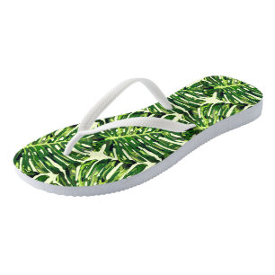 Monstera Leaves Flip Flops