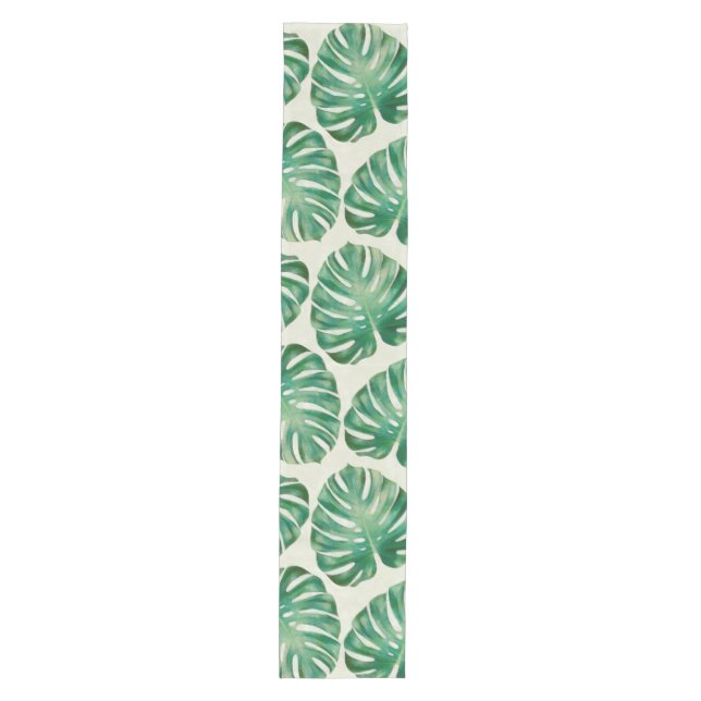 Monstera leaves medium table runner (Front)
