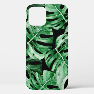 Monstera leaves pattern iPhone 12 case