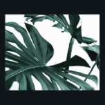 Monstera Leaves Poster<br><div class="desc">Monstera Leaves Poster Print, following the latest trends in home decor, is ideal to renew your walls.</div>