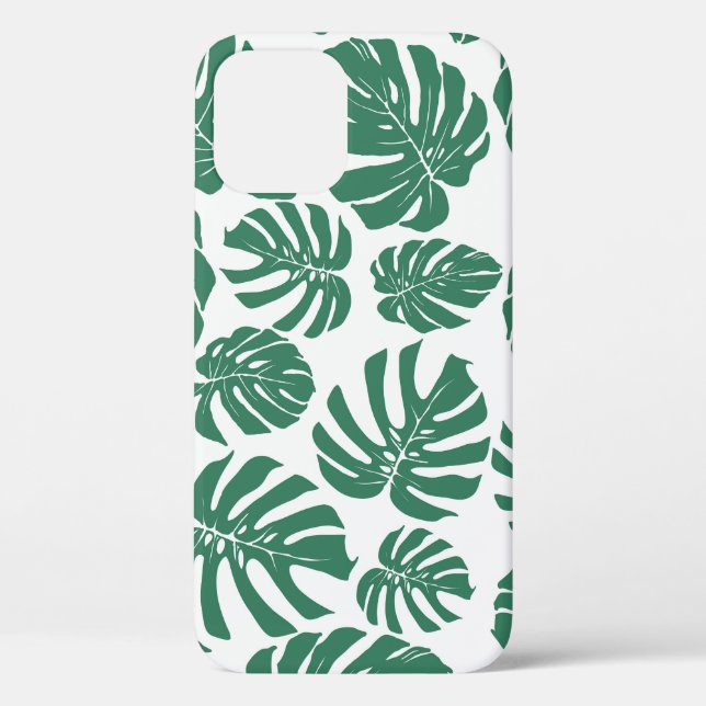 Monstera leaves seamless, decorative pattern. Case-Mate iPhone case (Back)