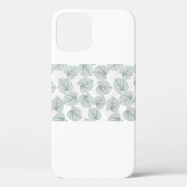 Monstera leaves seamless pattern. Tropical pattern Case-Mate iPhone Case (Back)