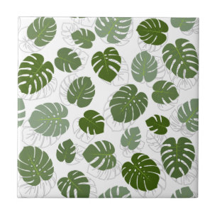 Monstera Leaves Tile