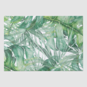 Monstera Leaves Tropical Tissue Paper