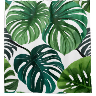 Monstera Leaves Watercolor Botanical Tropical