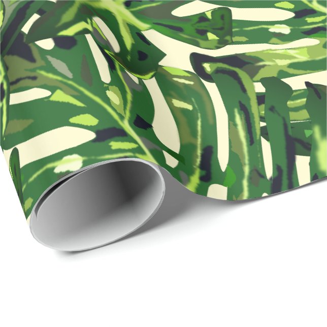 Monstera Leaves Wrapping Paper (Roll Corner)