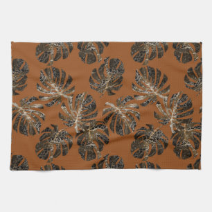 Monstera Leo Animal Print Glam 3 Kitchen Towel
