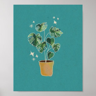 Monstera Mom Poster