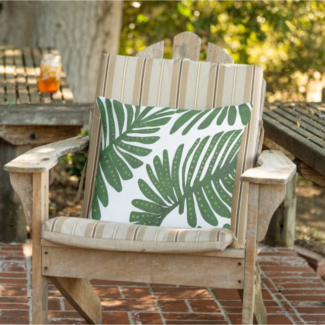 Monstera Outdoor Pillow (Chair)