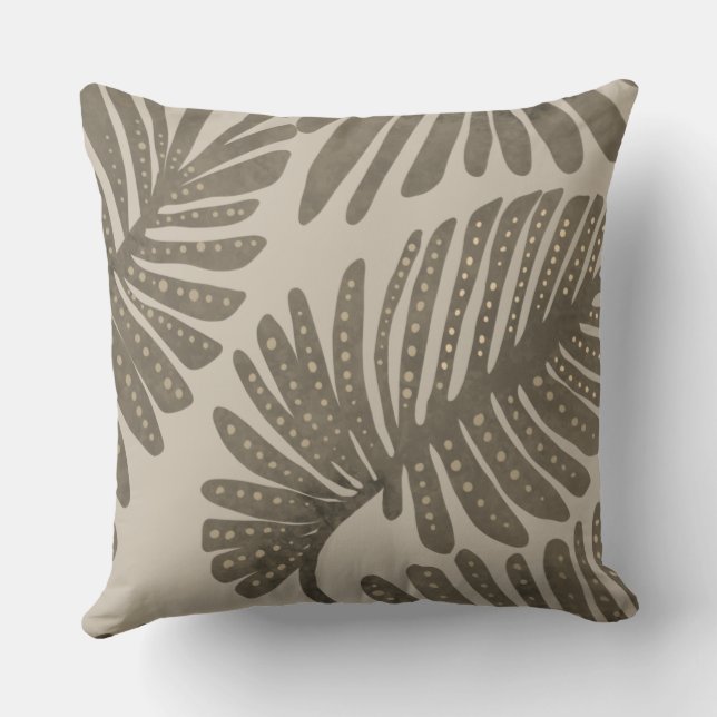 Monstera Outdoor Pillow (Back)
