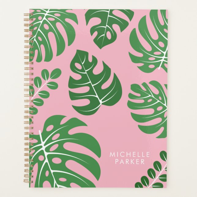 Monstera Palm Leaves Planner (Front)