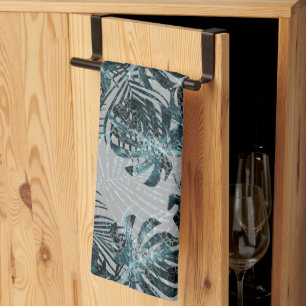 Monstera Palm Leo Animal Print Glam 2 Kitchen Towel